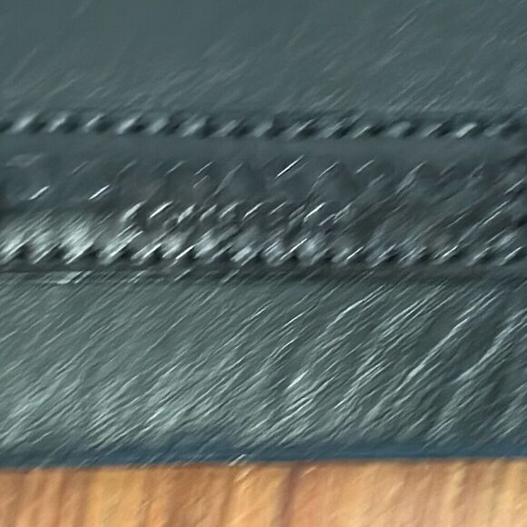 Donna Karan collection black wide leather croc belt size small - Picture 2 of 7